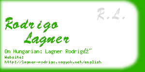 rodrigo lagner business card